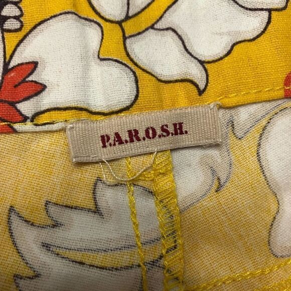 REVOLVE P.A.R.O.S.H. Farfetch Floral Blue Sequin Shorts 31 - Picture 8 of 11